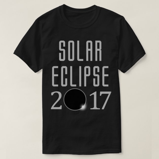 Camisa del eclipse solar 2017 (Diseño del anverso)