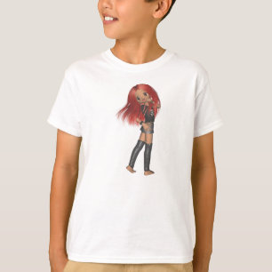 Camisa del eje de balancín punky del animado