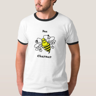 Camisa del encantador de la abeja del dibujo