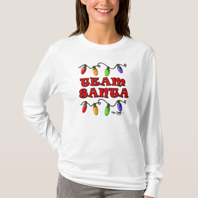 Camisa del equipo de Santa del navidad (Anverso)