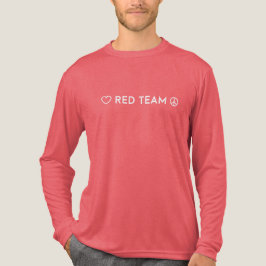 Camisa del equipo rojo de la guerra de color