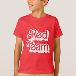 Camisa del equipo rojo de la guerra de color