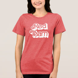 Camisa del equipo rojo de la guerra de color