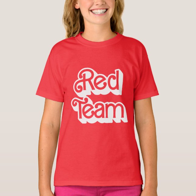 Camisa del equipo rojo de la guerra de color (Anverso)