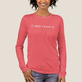 Camisa del equipo rojo de la guerra de color