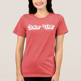 Camisa del equipo rojo de la guerra de color