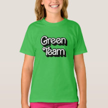 Camisa del equipo verde de la guerra de color