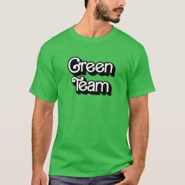 Camisa del equipo verde de la guerra de color
