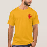 Camisa del escudo de armas de la familia de Ibelin<br><div class="desc">Ofrece el escudo de armas de la familia de Ibelin en el bolsillo trasero y delantero.</div>