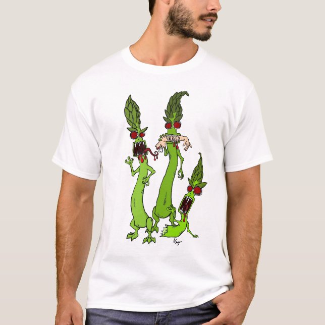 Camisa del espárrago del zombi (Anverso)