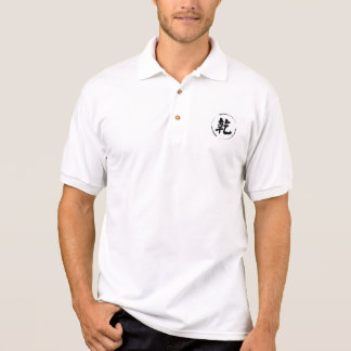 camisa del estilo polo de los hombres con símbolo