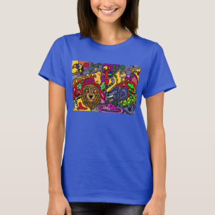 Camisa del extracto de la impresión de la selva