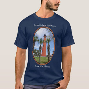 Camisa del faro de Ponce De Leon con letras blanca