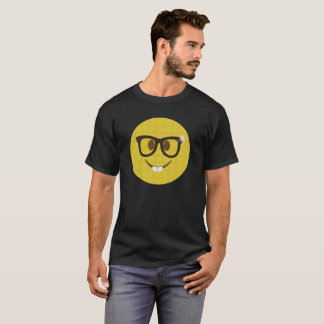 Camisa del fiesta de la emoji del empollón - emoji
