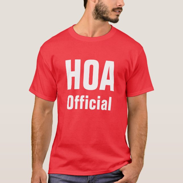 Camisa del funcionario de HOA (Anverso)