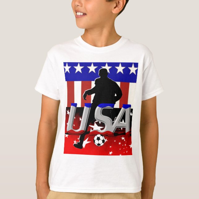 Camisa del fútbol de los E.E.U.U. de los niños (Anverso)
