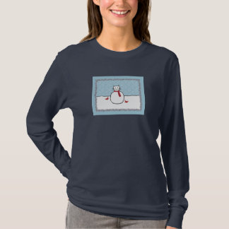 Camisa del gatito del muñeco de nieve