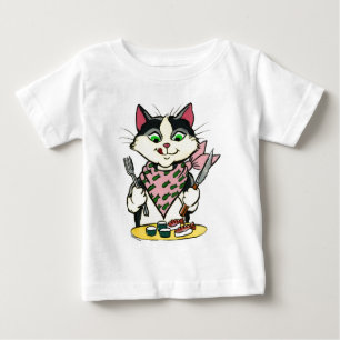 Camisa del gato del sushi