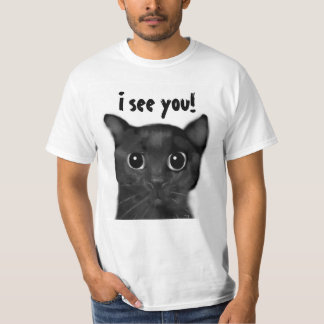 Camisa del gato negro de Jin-Jin