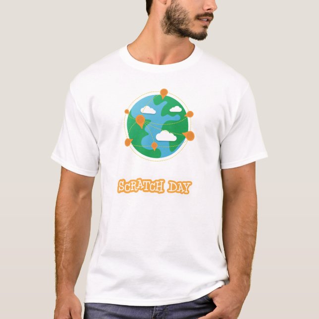 Camisa del globo del día del rasguño (para hombre) (Anverso)
