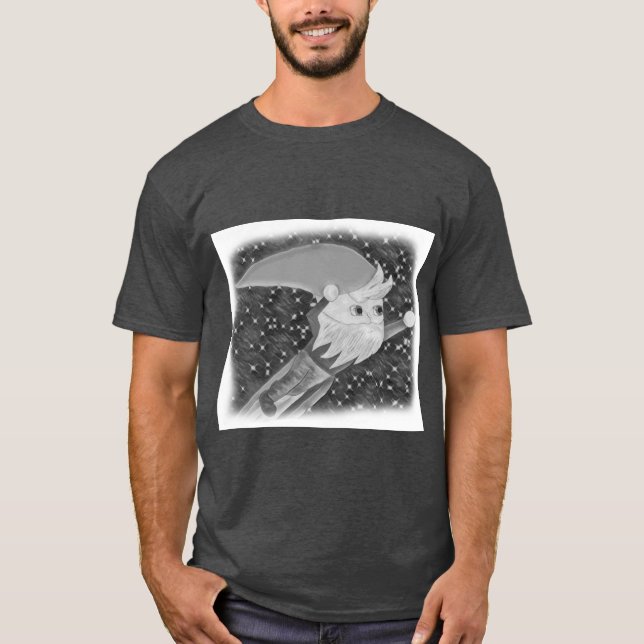 Camisa del gnomo del vuelo, colores oscuros (Anverso)