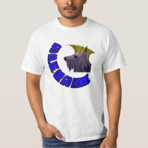 camisa del #GOBLUEORGOHOME (diseño por