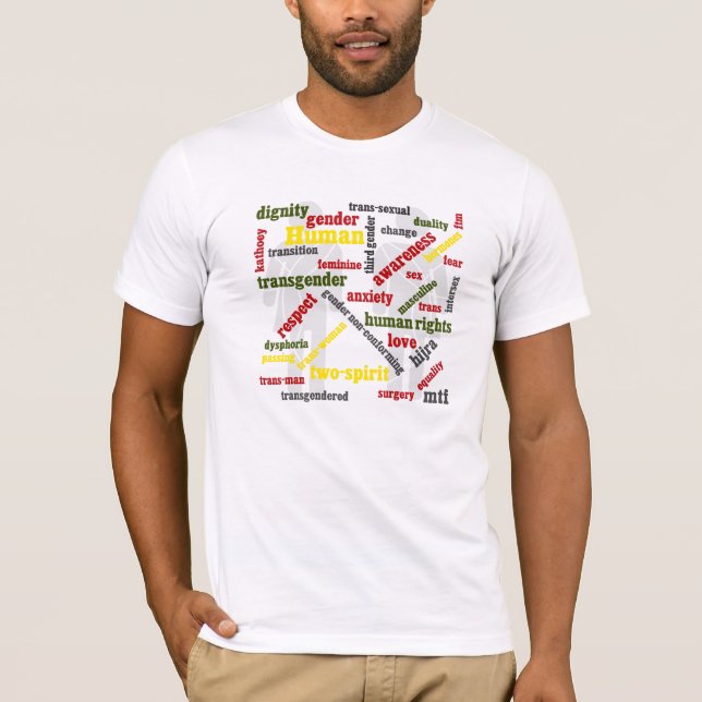 camisa del gráfico de la palabra del transexual (Anverso)