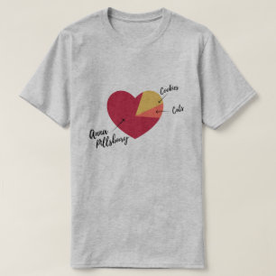 Camisa del gráfico de sectores del corazón de Ana
