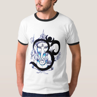 Camisa del gris de OM Ganesha
