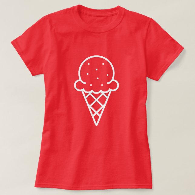 Camisa del helado - colores oscuros (Diseño del anverso)