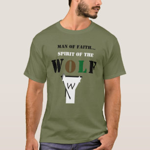 Camisa del hombre de fe ... espíritu del lobo