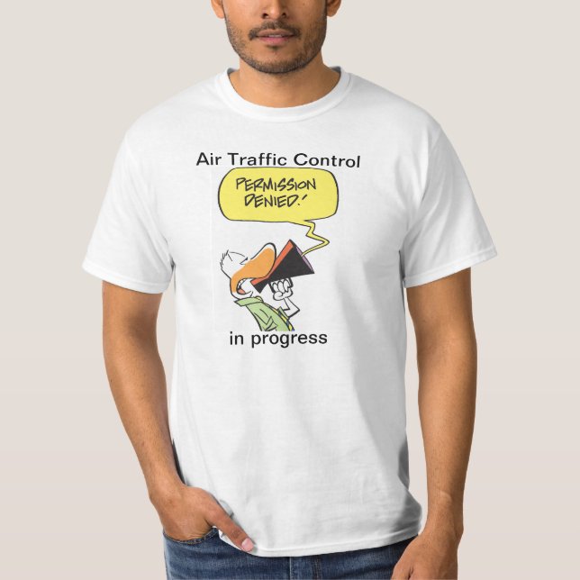 Camisa del humor de la aviación del controlador (Anverso)
