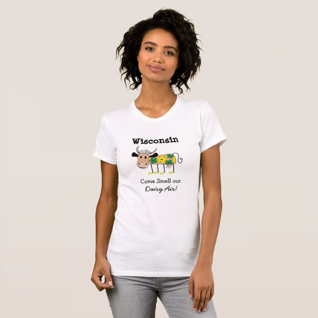 Camisa del humor del aire de la lechería de (Anverso completo)