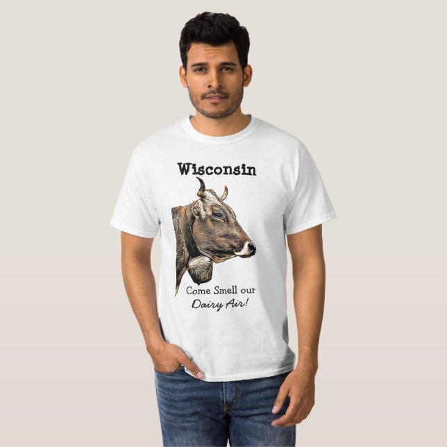 Camisa del humor del aire de la lechería de (Anverso completo)