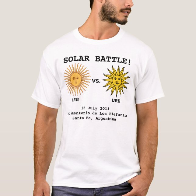 Camisa del juego de la Argentina - de Uruguay (Anverso)
