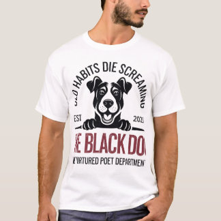 Camisa del Laboratorio de Vintage para Perro Negro