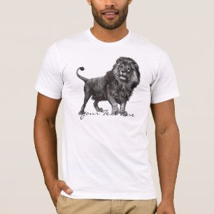 Camisa del león del vintage