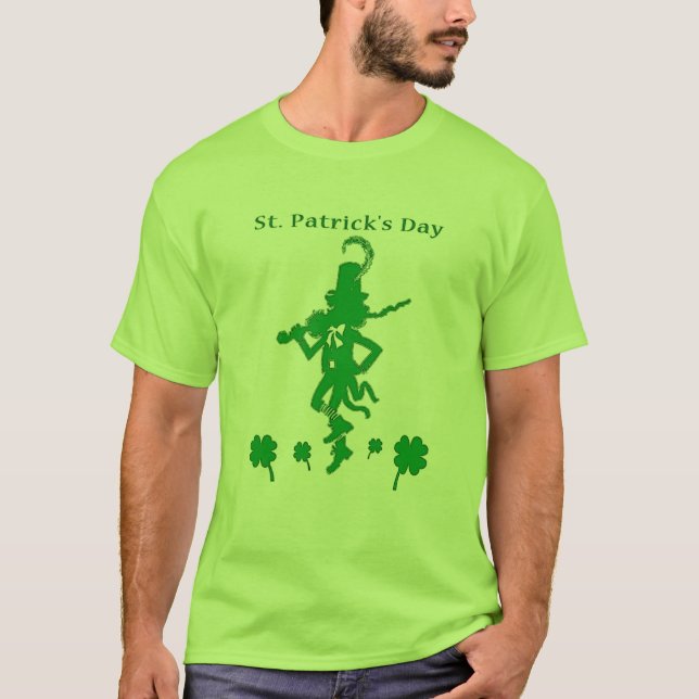 Camisa del Leprechaun del día de St Patrick (Anverso)