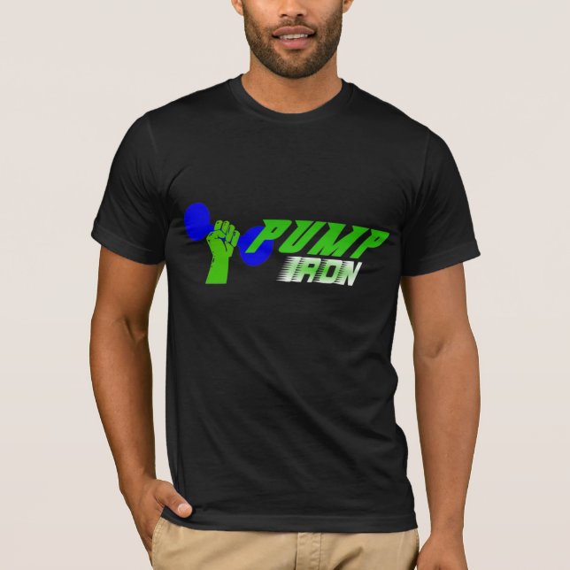 Camisa del levantamiento de pesas del hierro de la (Anverso)