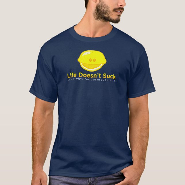 Camisa del limón de los azules marinos - hombres (Anverso)