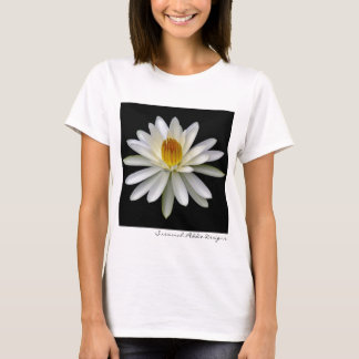 Camisa del lirio de agua blanca