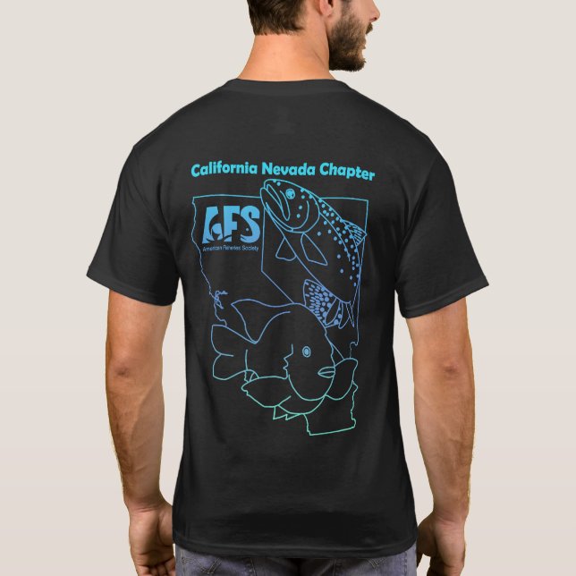 Camisa del logotipo azul de Cal-Neva AFS (Reverso)