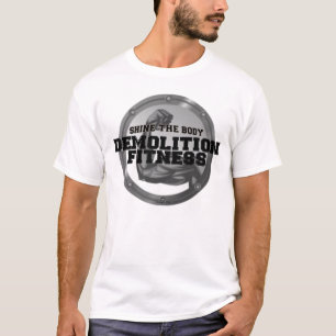 Camisa del logotipo de la aptitud de la demolició