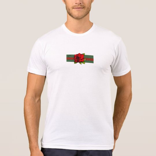 Camisa del logotipo de la caja del rosa blanco
