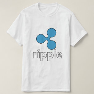 Camisa del logotipo de la ondulación XRP - blanco
