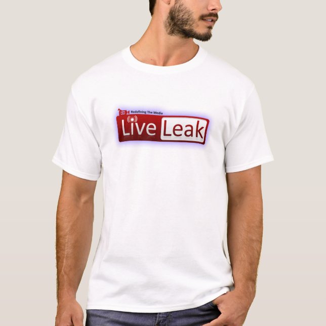 Camisa del logotipo de LiveLeak - blanco (Anverso)