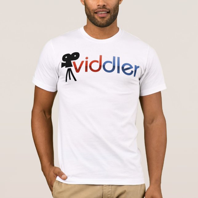 camisa del logotipo de Viddler.com (Anverso)