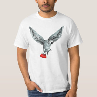 Camisa del loro del gris africano