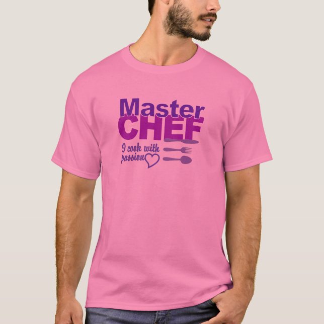 Camisa del maestro cocinero - elija el estilo y el (Anverso)