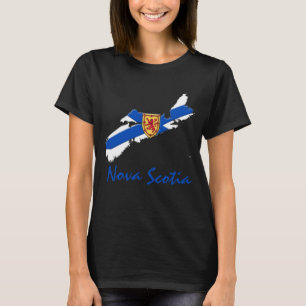Camisa del mapa de Nueva Escocia